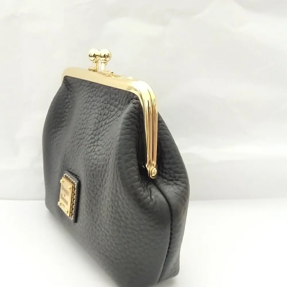 !SOLD! Dooney Black Leather Frame Wallet - Picture 2 of 6